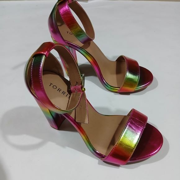 Torrid Two Strap Rainbow Heels - Picture 3 of 12